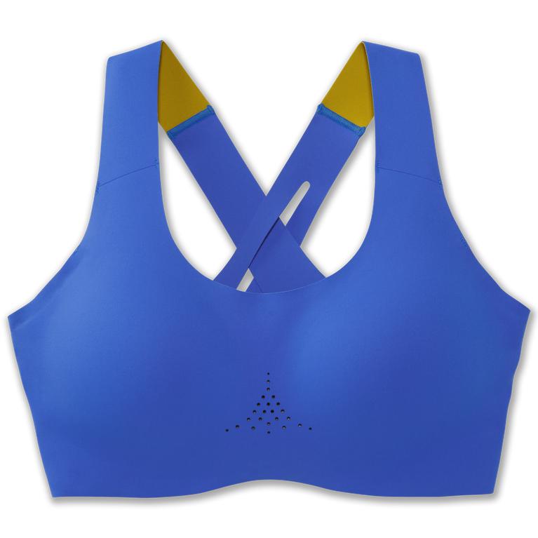 Brooks Women's DARE CROSSBACK 2.0 Sports Bras - Bluetiful/Golden Hour - Canada (QWXHK-1825)